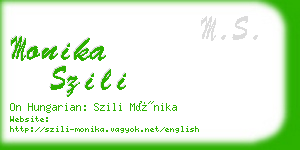 monika szili business card